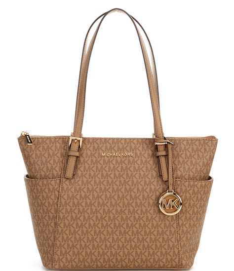 michael kors jet set item signature tote bag